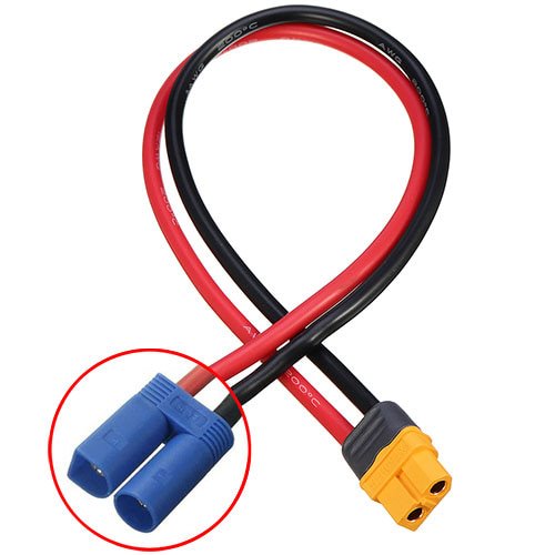 [#BM0220] Charging Lead - Amass XT60 Female to EC5 Male/14AWG Silicone Wire 20cm