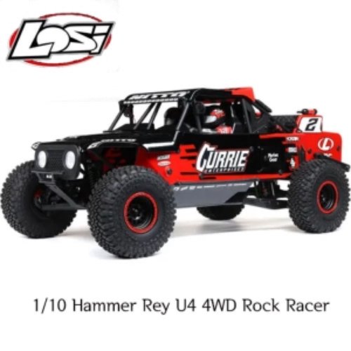 [][LOS03030T1] [해머레이] 1/10 Hammer Rey U4 4WD Rock Racer Brushless RTR with Smart and AVC, Red