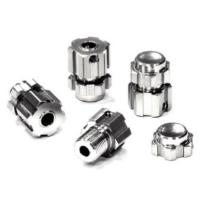 [#T4134SILVER] [4개입] Billet Machined Wheel 17mm Hex Adapter(4) +6mm Offset for 1/10 E-Revo &amp; Revo 3.3