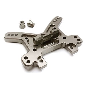 [C28838GREY]Billet Machined Front Shock Tower for Losi 1/5 Desert Buggy XL-E (Grey)