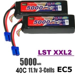 [5000-3S-40C-EC5 1Set/2개]EP 5000mAh 11.1V 40C 3S1P EC5잭 리튬폴리머 배터리 (3셀 고속주행용) 1세트/2개