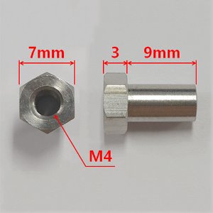 [#TRX4010/12/N-OC] [4개] Stainless Steel Hex Socket Screw for TRX4010/12MM - M4 x 9mm Barrel Nut