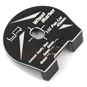 [#YT-0204BK] Aluminum Wheel Well Marker For 1:12 RC Car Black