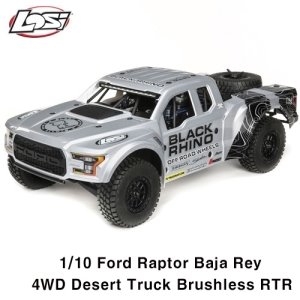 [LOS03020V2T2]  [포드랩터 바자레이 V2]1/10 Black Rhino Ford Raptor Baja Rey 4WD Brushless RTR with SMART