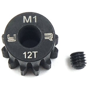 [#MG-10002] 12T HD Steel Mod1 Motor Gear Pinion w/5mm Bore