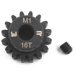 [#MG-10006] 16T HD Steel Mod1 Motor Gear Pinion w/5mm Bore