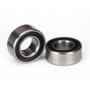 [C8088-1]Ball Bearings, Black Rubber Sealed (6x10x3mm) (2PCS)
