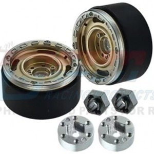 [#TRX4MZSP1152-CH] [2개입] Aluminum 1.33 Inch Beadlock Wheel Rims Set (4 Poles) (트랙사스 TRX-4M)