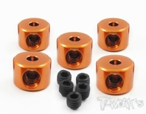 [TA-021O]Aluminum 2.5mm Bore Collar ( Orange )