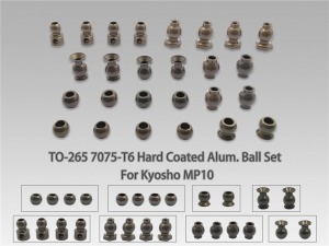 [TO-265]7075-T6 Hard Coated Alum. Ball Set (For Kyosho MP10) 26pcs.